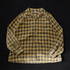 極上 50s 60s オンブレチェック シャツ プリネル シャドーチェック