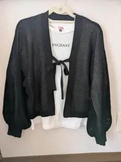 カーディガン+Tシャツのサムネイル
