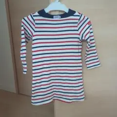 ミキハウス ボーダー ワンピース 100