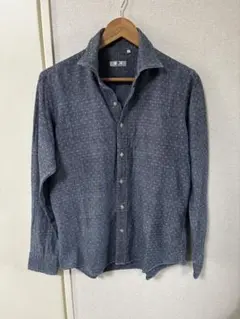 【美品】スーツセレクト ドット柄 シャツ M