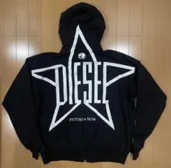 【希少】DIESEL ディーゼル ビッグスター ジップパーカー L 黒