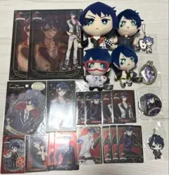 ツイステ　デュース　ぬいぐるみ　マスコット　メタルカード　ラバマス　缶バッジ