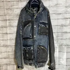 レフラー　デニムジャケット　ストリート　leflah