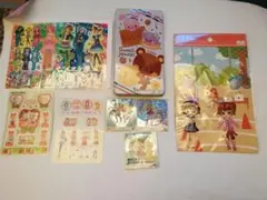 キッズ　シール、色鉛筆セット