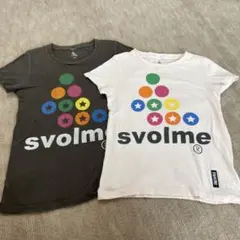 svolme Tシャツセット ダークグレー ホワイト