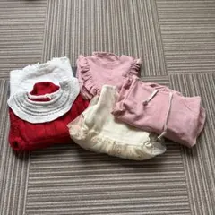 ベビー服 ニットロンパース 80〜90 おまとめ 女の子