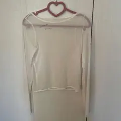 Chicoメッシュ 長袖 トップス ホワイト