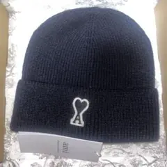 AMI PARIS アミパリス ニット帽 ビーニー ブラック 新品タグ付き