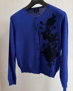 LANVAN COLLECTION カーディガン青 サイズ40のサムネイル