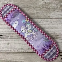 水筒　肩紐カバー　ユニコーン柄　ねこ　パステルカラー　パープル　女の子