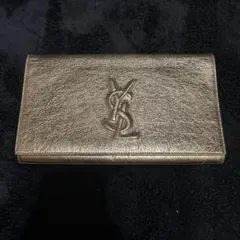 Saint Laurent サンローラン YSL ゴールドクラッチバッグ