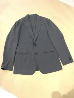 GU　ウォッシャブルテーラードジャケットSW　グレー　Mサイズ