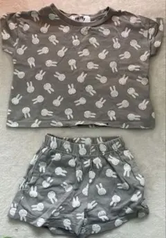 miffy ウサギ柄 ベビーパジャマセット 95cm未満