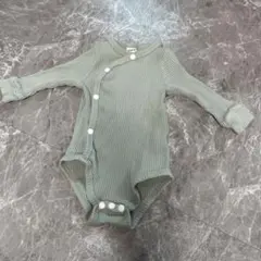 SHEIN グリーンロンパース 3-6M