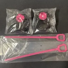 右回転用ワインダーランチャー(ブラック×マゼンタ) 2個【ベイブレードX】