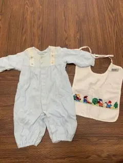 familiar 水色ロンパース&FEILERスタイセット