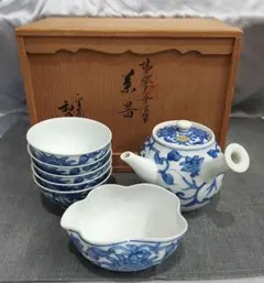 清水焼 京泉窯 茶器揃 急須 湯呑5客 湯冷まし 木箱入 - メルカリ