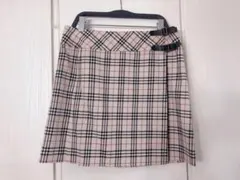【Burberry】ノバチェック　台形巻きスカート