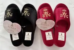 しまむら 青木美沙子 ニナス NINA'Sスリッパ ルームシューズ 2足セット