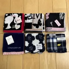 【新品未使用】ブランド　タオルハンカチ　６枚セット