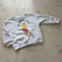 ザラキッズ　アイスクリーム柄トレーナー