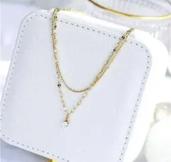 レディース2連ネックレス　ゴールド　☆値下げ☆