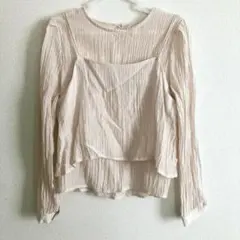 韓国で購入　シワ加工長袖シャツ