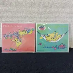 【2点セット】ポケモン　ART色紙　ミニ色紙　当時物　ピカチュウ　インザファーム