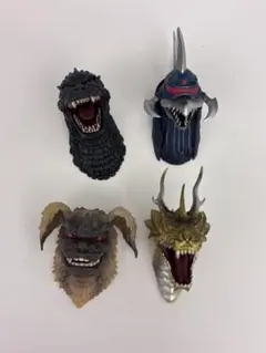 一番くじ　ゴジラ　ヘッドマグネット　 ゴジラ 四個セット