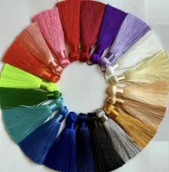 【太め・房ボリューム】選べる20色 タッセル10本／つまみ細工・髪飾り・和装
