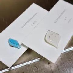 KUJIRAKANRANSYA さかな エイ チタンピアス セット