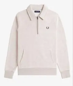 FRED PERRY ハーフジップ フリーススウェットシャツ