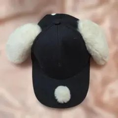 USJ 犬耳付きキャップと黒キャップセット スヌーピー帽子 - メルカリ