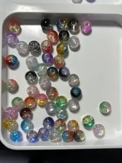 多色アクリルビーズ 50個入り