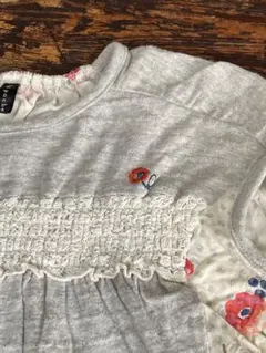 ラポシェビスキュイ 異素材切替カットソー　Tシャツ 130