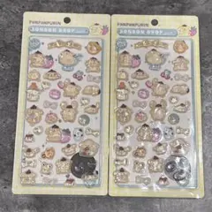ポムポムプリン サンリオ ボンボンドロップシール 2点セット