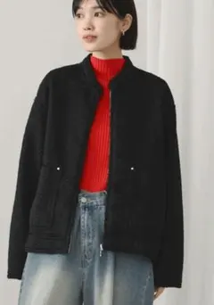 ブージュルード　ウェービーシャギーブルゾン