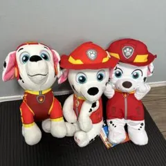 パウ・パトロール マーシャル ぬいぐるみ 3体セット