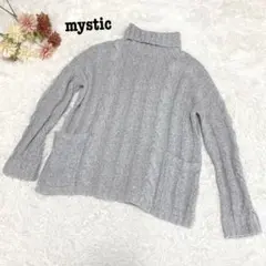 s.1886【ミスティック】長袖 タートルネック ニット ポケット ゆったりのサムネイル