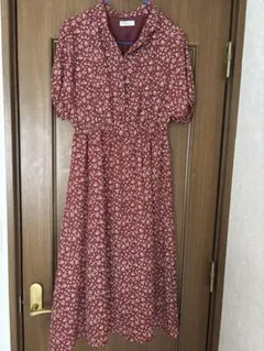 earth music&ecology 花柄 半袖シャツワンピース