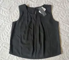 ✿ノースリーブ シフォントップス✿ ブラック Mサイズ