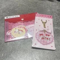 サンリオ　一番くじ　mikko チャーム　ステッカー