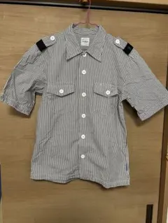 goodenough グッドイナフ　ワークシャツ　ストライプ　半袖シャツのサムネイル