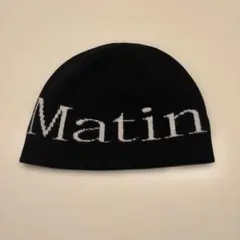 Matin Kim ロゴ入りニット帽