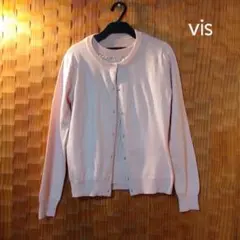 VIS  カーディガン 半袖ニット アンサンブル