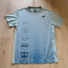 YONEX ライトブルー 幾何学模様 シャツ