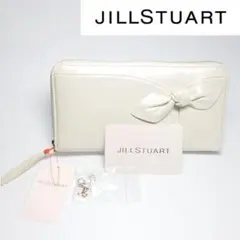 JILLSTUART 未使用品 長財布 がま口 ブルー系 刺繍 花柄 人気上品