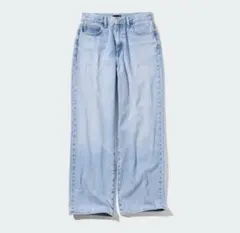 UNIQLO ワイドストレート ジーンズ ブルー