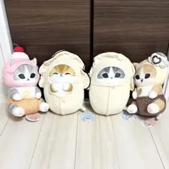 mofusandカキにゃんBIGぬいぐるみ2個　アイスにゃんBIGぬいぐるみ2個