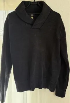 極美品】RRL ダブルアールエル タートルネック カットソー ブラック S